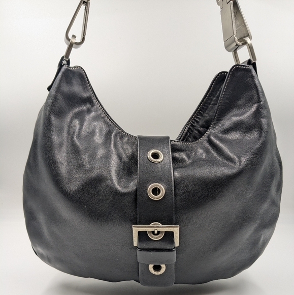 Luis Esteve Black Leather Hobo bag made in Spain. - Picture 1 of 13